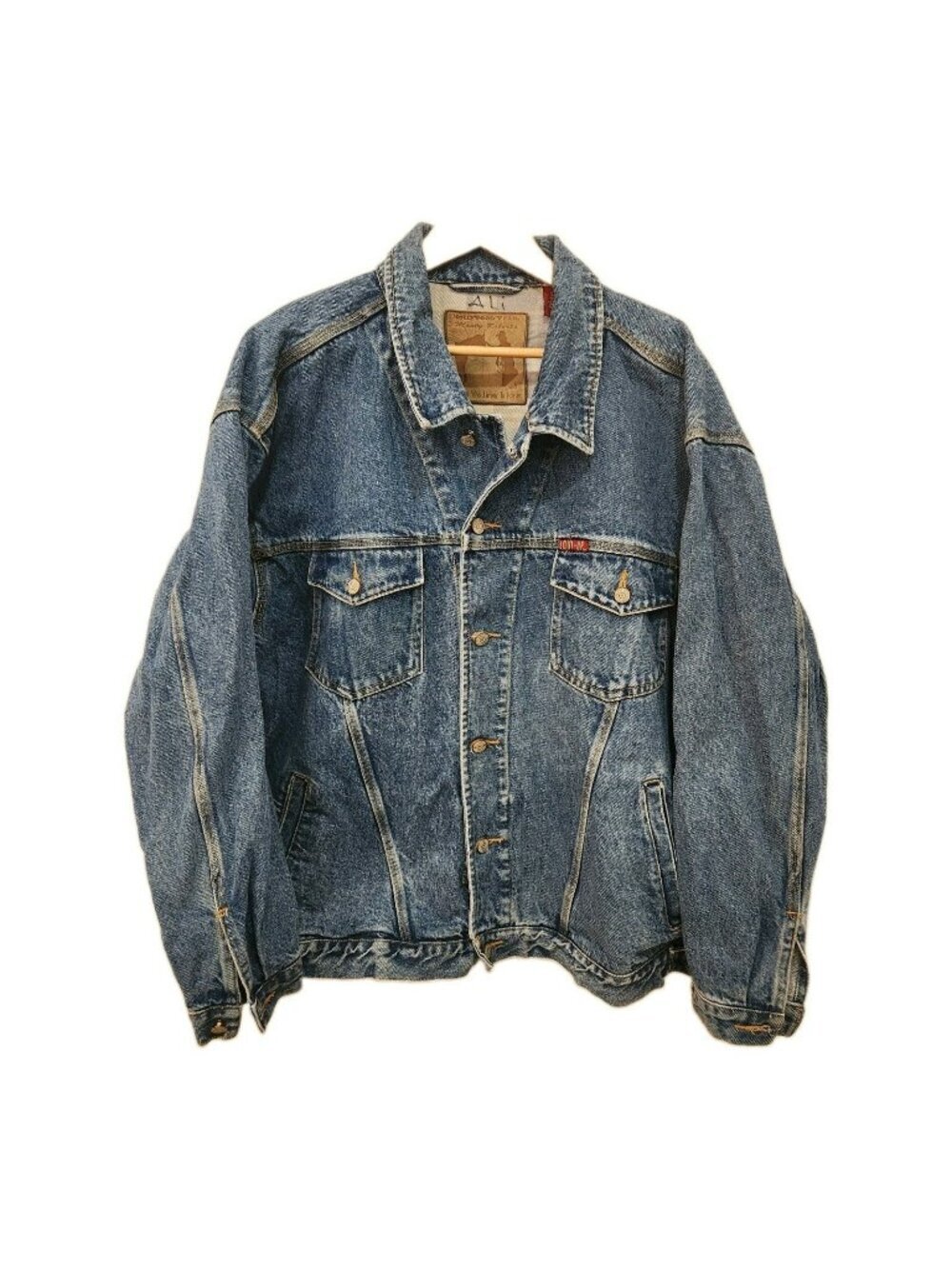 Monty Roberts The Man Who Listens to Horses Embroidered Mens XXL Denim Jacket